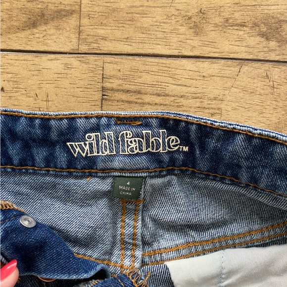Wild Fable Button Fly High Rise Denim Short Size 4 - Picture 5 of 6